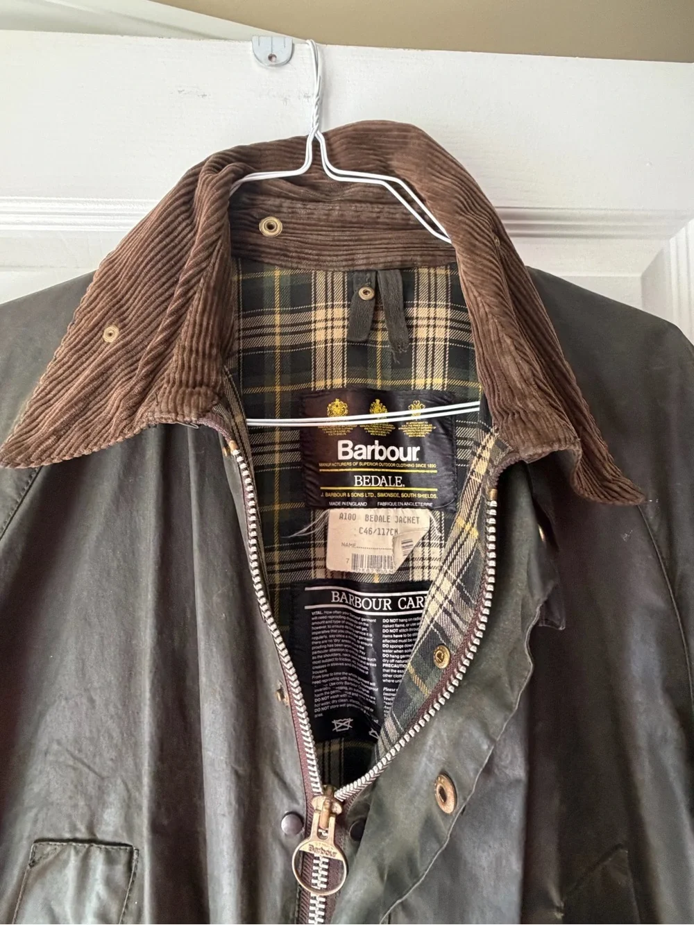 Barbour vintage a100